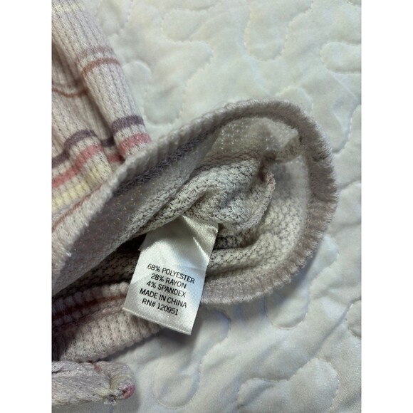 MUDD Button Up Front Tie Stripped Tank Top size XS - Picture 4 of 5